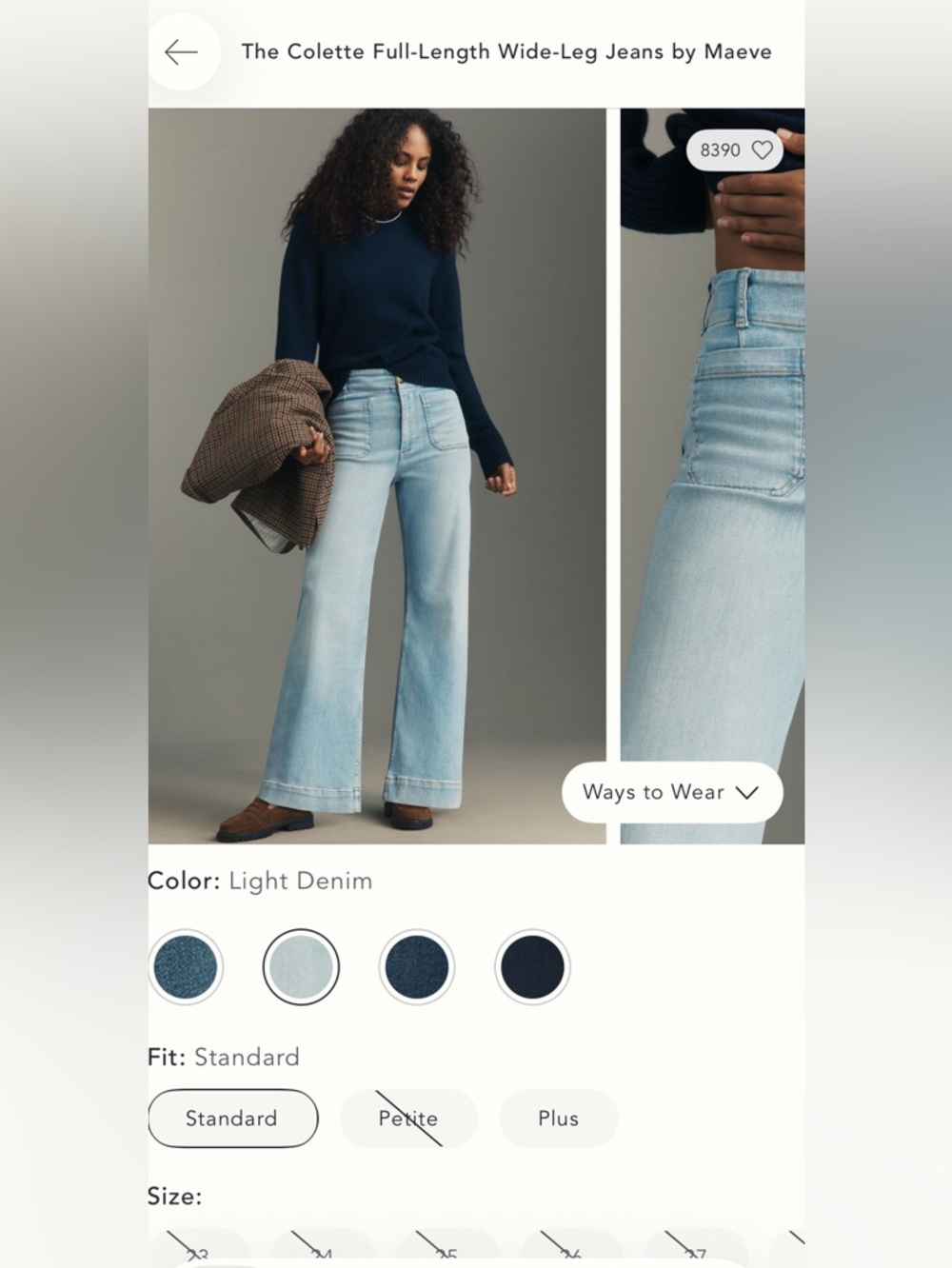 Anthropologie The Colette Full Length Jeans by Maeve
